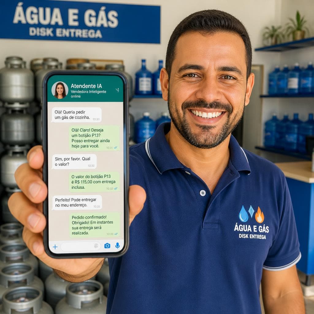 Distribuidora de gás usando o UpGásIA